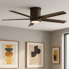 Vail Outdoor LED Flush Mount Ceiling Fan