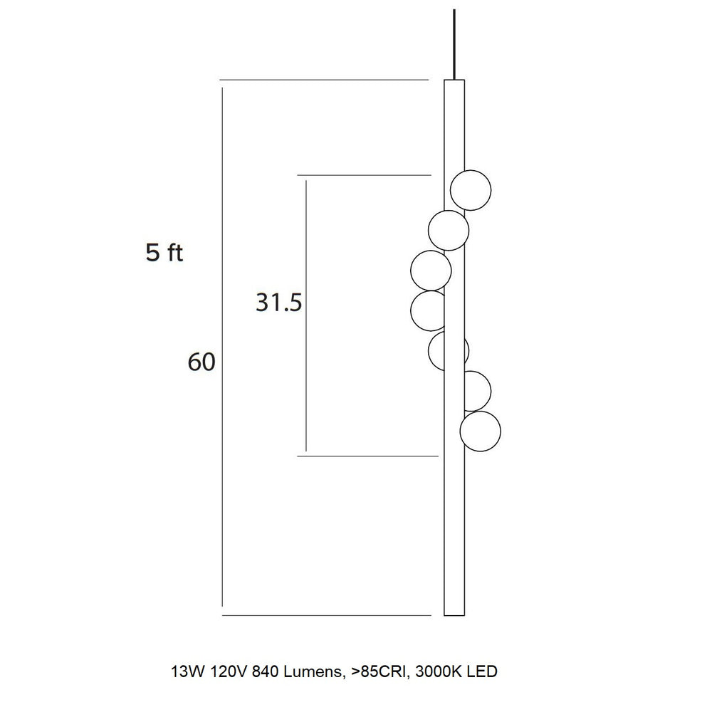 Willow Vertical LED Pendant Light