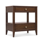 Archives 2-Drawer Nightstand with Open Storage