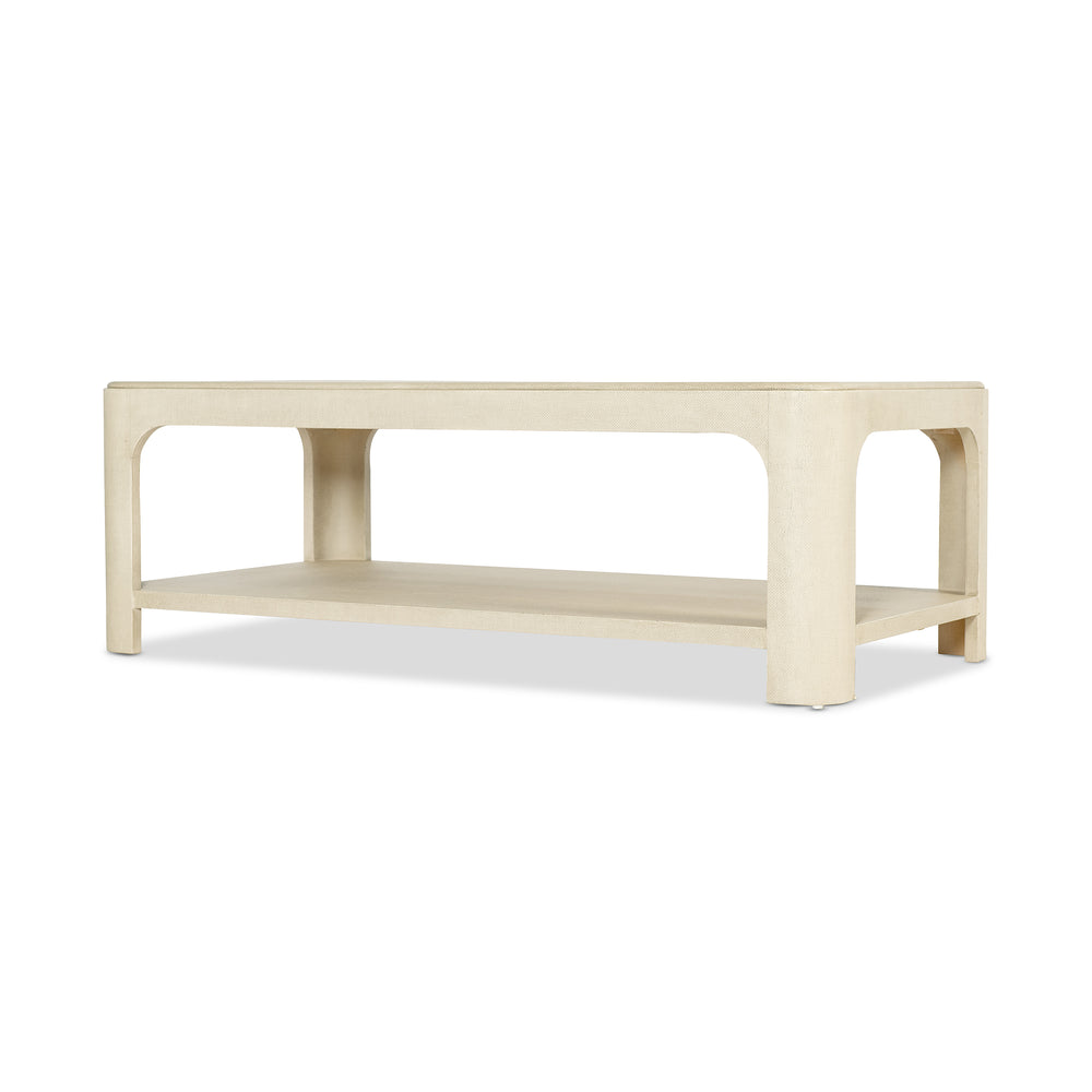 Archives Raffia Rectangle Cocktail Table