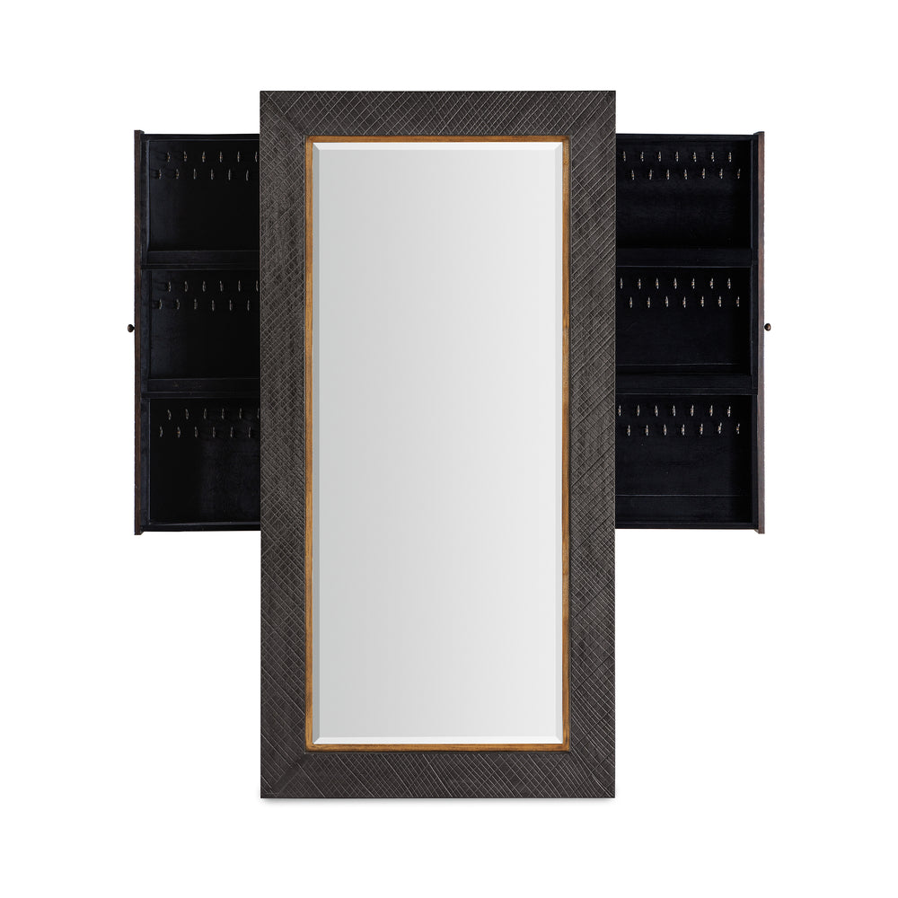 Big Sky Floor Mirror with Jewelry Storage