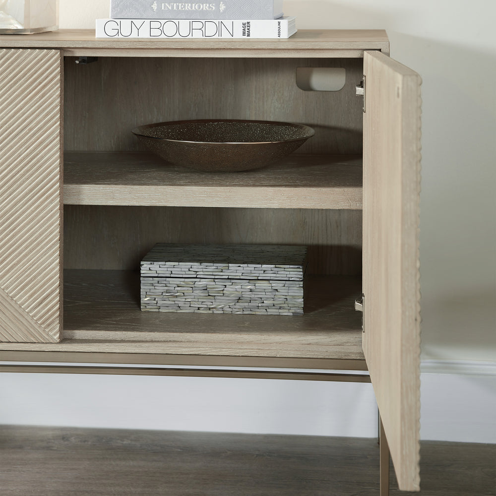 Cascade Credenza with Metal Legs