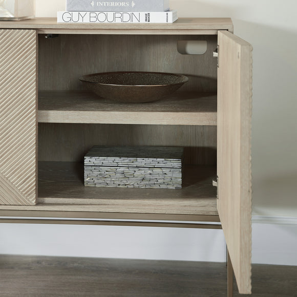 Cascade Credenza with Metal Legs