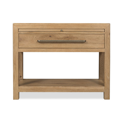 Driftwood Nightstand with Stone