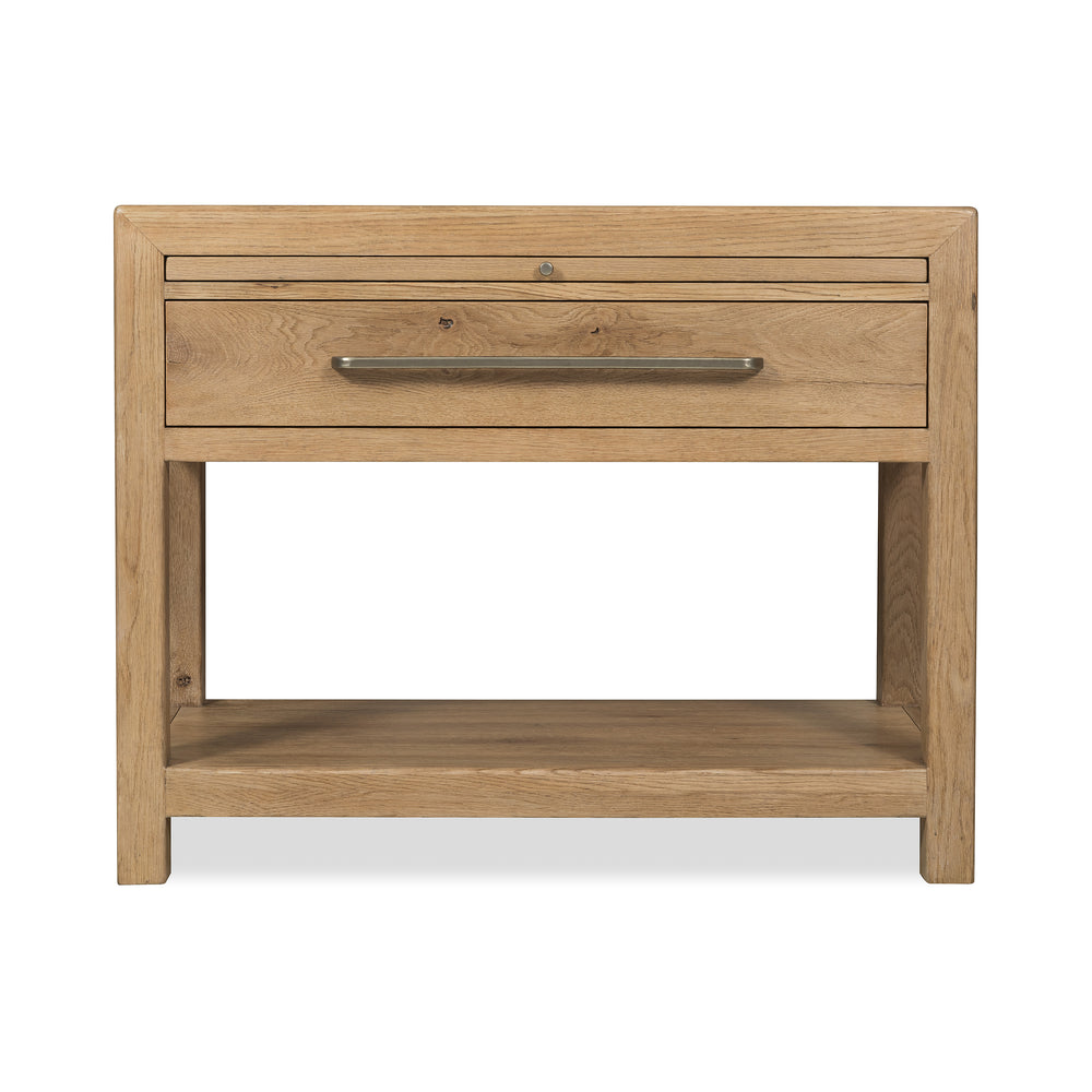 Driftwood Nightstand with Stone