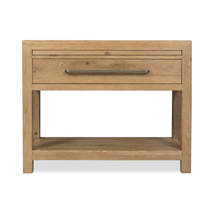 Driftwood Nightstand with Stone