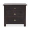 Driftwood 3-Drawer Nightstand  option Burnt Timber