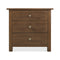 Driftwood 3-Drawer Nightstand  option Worn Saddle