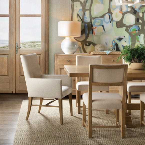 Driftwood Fully Upholstered Dining Armchair