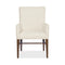 Driftwood Fully Upholstered Dining Armchair  option Worn Saddle