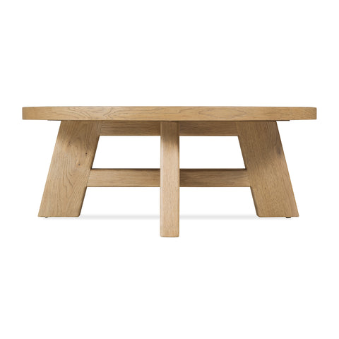 Driftwood Wood Round Cocktail Table