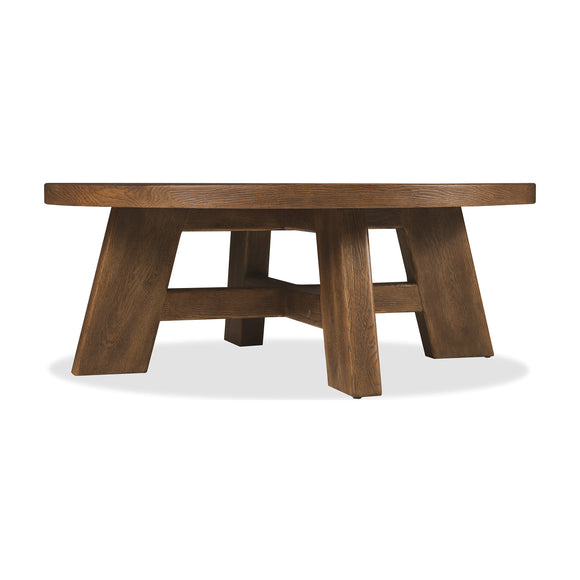 Driftwood Wood Round Cocktail Table