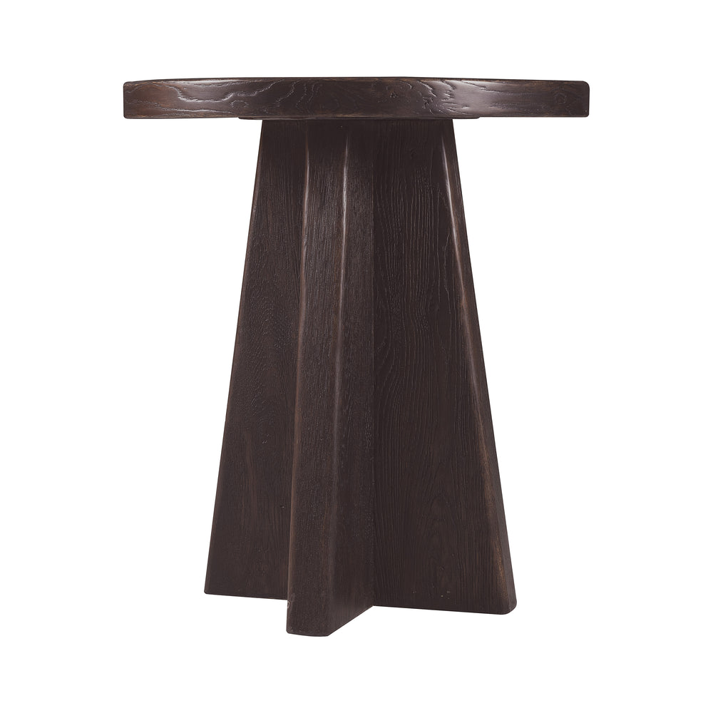 Driftwood Round End Table