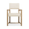 Driftwood Upholstered Dining Armchair  option Buckboard