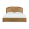 Driftwood Upholstered Bed  option Kingston Cognac Leather
