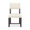 Driftwood Upholstered Side Chair  option Burnt Timber