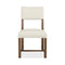 Driftwood Upholstered Side Chair  option Worn Saddle