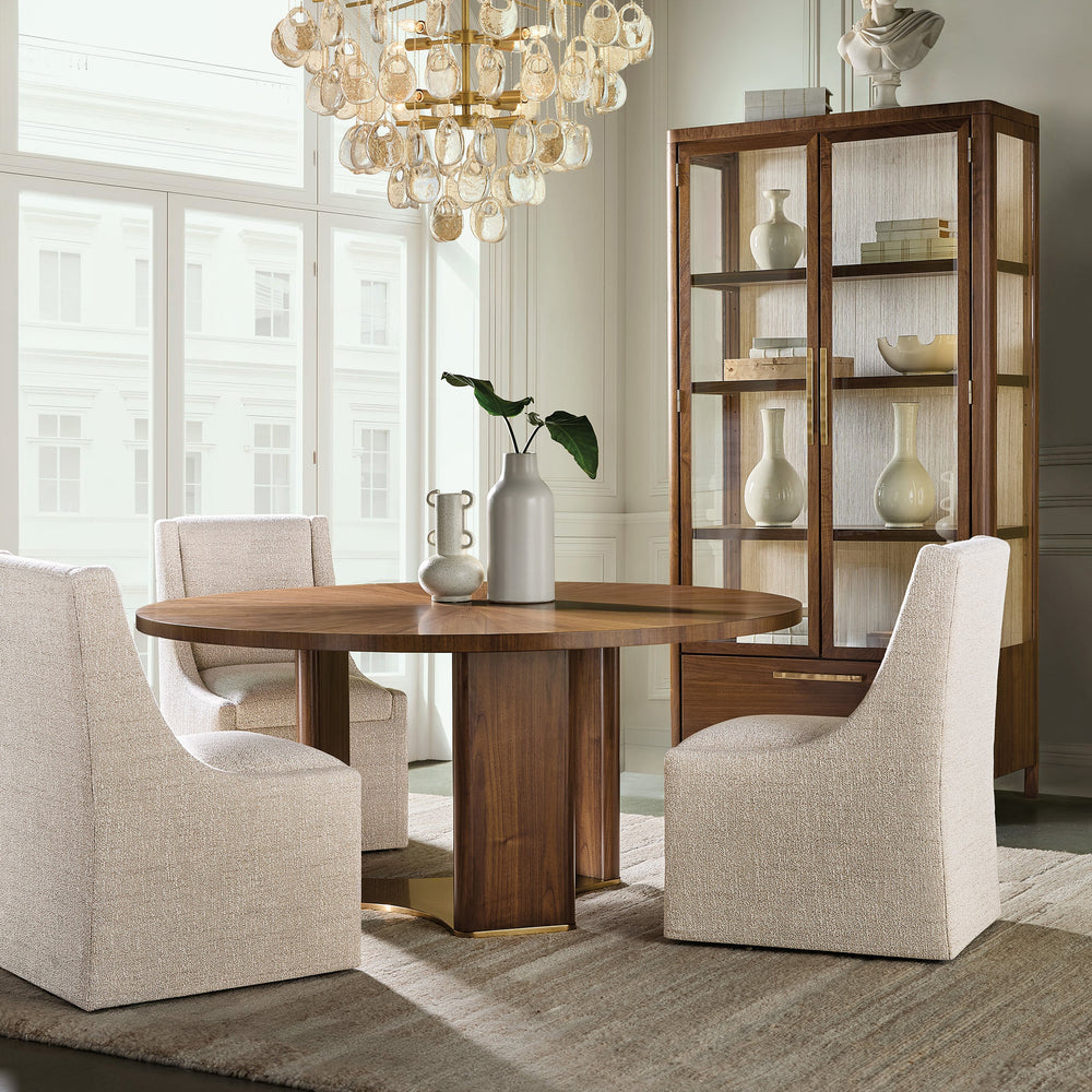 Eleana Wood Round Dining Table