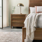 Eleana Wood 3-Drawer Nightstand