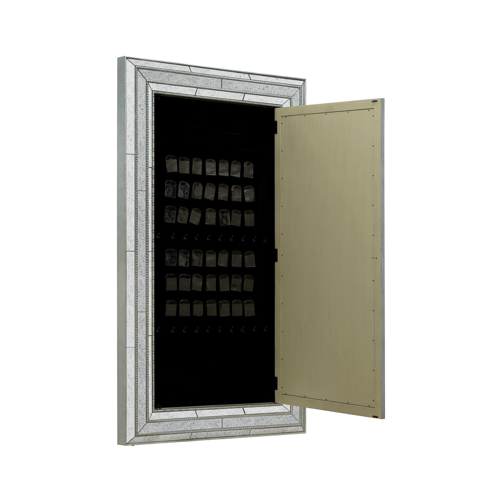 Melange Glamour Floor/Wall Mirror with Jewelry Armoire Storage