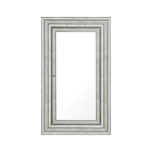 Melange Glamour Floor/Wall Mirror with Jewelry Armoire Storage