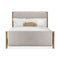 Retreat Upholstered Panel Bed  option Dune