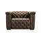 Savion Deux Power Recliner  option West Saddlewood Leather