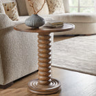 Commerce and Market Spindle Accent Table