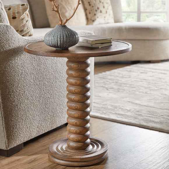 Commerce and Market Spindle Accent Table