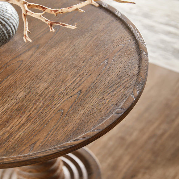 Commerce and Market Spindle Accent Table