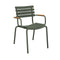 Circum Bamboo Outdoor Cafe Table  option 2 ReCLIPS Dining Chairs / Olive Green