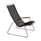 Click Outdoor Lounge Chair  option Black
