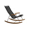Click Outdoor Rocking Chair  option Black