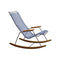 Click Outdoor Rocking Chair  option Pigeon Blue
