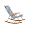 Click Outdoor Rocking Chair  option Muted White/Dark Blue