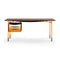 Nyhavn Desk with Tray Unit  option Walnut / Orange / Warm Colours