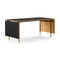 Nyhavn Extendable Dining Table  option Oak Dark Oil / Black Linoleum