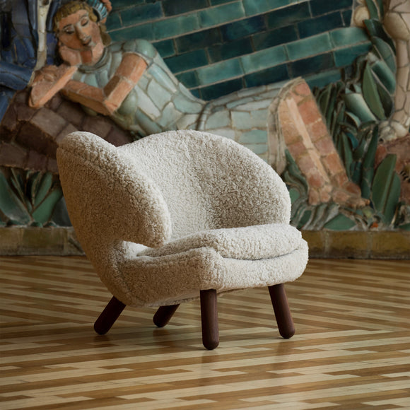 House of Finn Juhl Pelican Sheepskin Lounge Chair - 2Modern