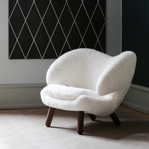 House of Finn Juhl Pelican Sheepskin Lounge Chair - 2Modern
