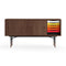 Sideboard with Tray Unit  option Walnut - Black - Walnut/Yellow/White