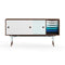 Sideboard with Tray Unit  option Walnut - Light Blue - Light Blue/White