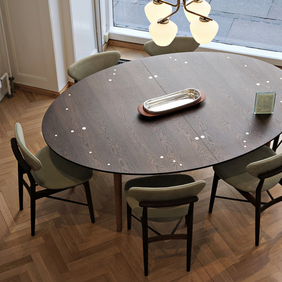 Silver Extendable Dining Table