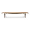 Table Bench with Brass Edges  option Large: 88.6 in width