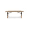 Table Bench with Brass Edges  option Small: 44.1 in width