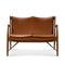 45 2-Seater Sofa  option Elegance Walnut