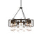 Apothecary Circular Chandelier  option Black