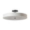 Disq Large LED Semi-Flush Mount  option Dark Smoke