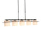 Ellipse 5 Lights Pendant Light  option Black