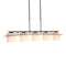 Ellipse 5 Lights Pendant Light  option Natural Iron