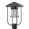 Erlenmeyer Outdoor Post Light  option Black